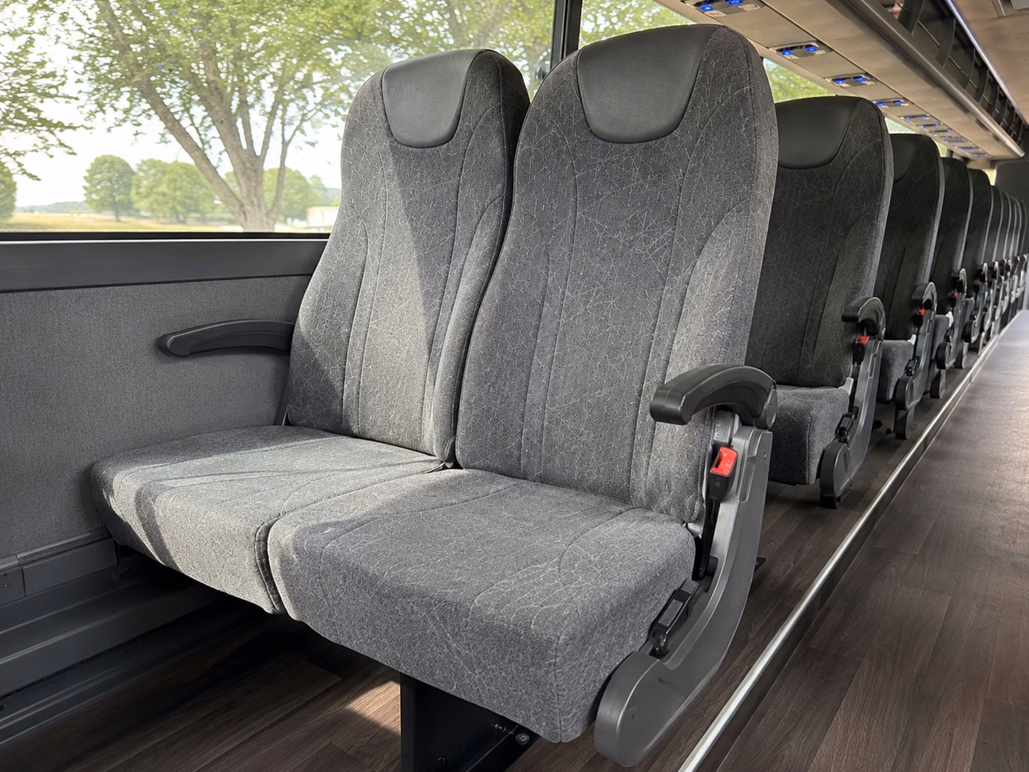 reno charter bus rental inside