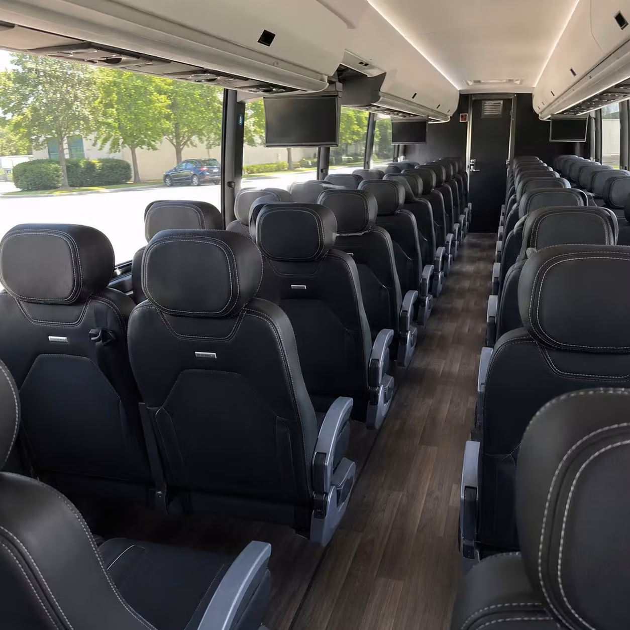 reno charter bus rental interior